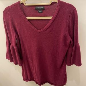 Burgundy womens blouse
